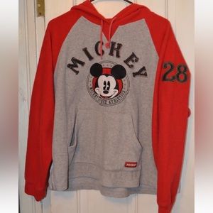 VTG Wonderful World Of Disney Fleece Pullover Hoodie Mickey Mouse Women’s SZ L
